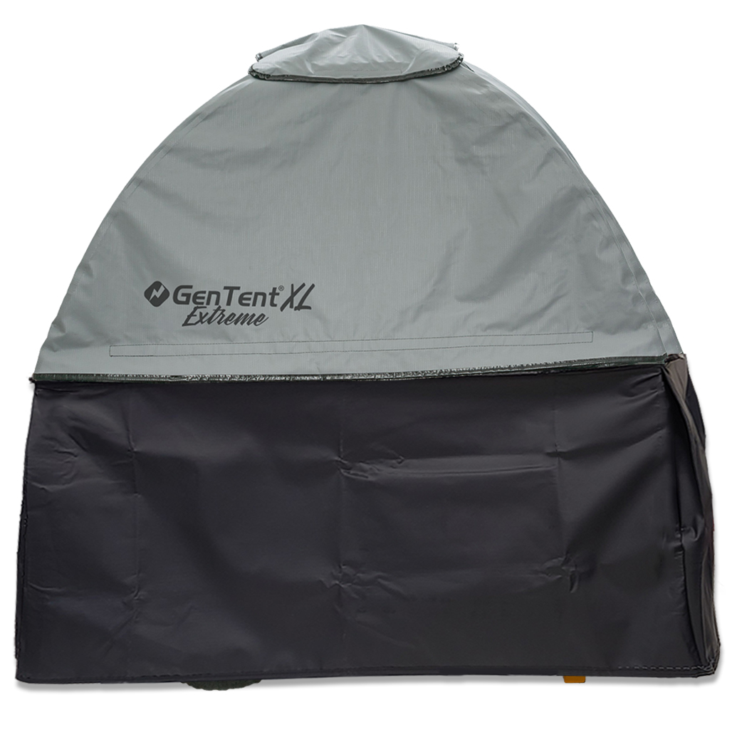 GenTent XL GenSkirt Outside Storage Kit converting a GenTent XL running cover into a full generator storage cover