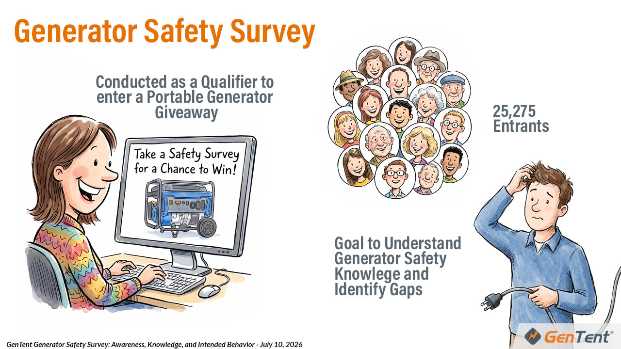 GenTent consumer safety survey overview with 25,275 entrants
