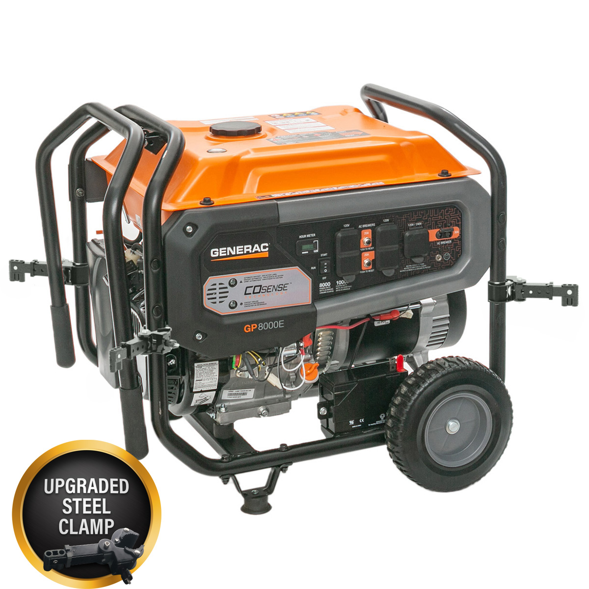 GenTent Universal Clamp Kit on Generac GP8000E