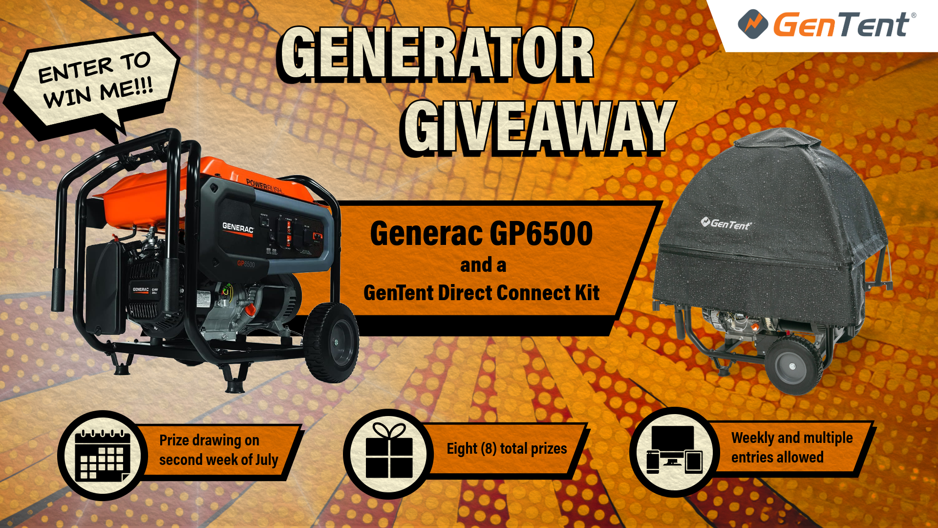 Westinghouse 6500W dual fuel generator giveaway with storm-ready generator safety setup