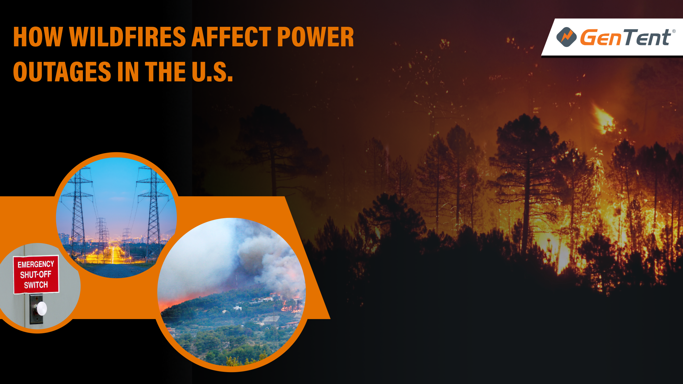 How Wildfires Affect Power Outages in the U.S. - GenTent Safety Canopies